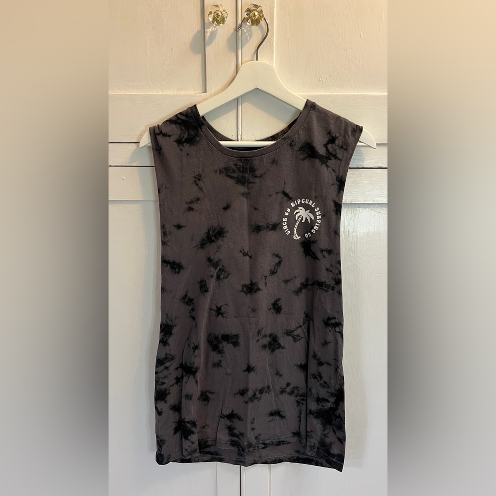 Rip curl tie dye tank black